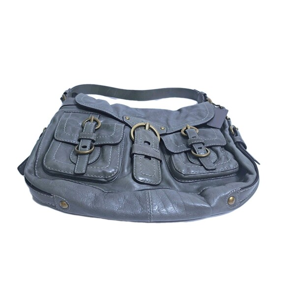 Vintage Coach Gray Leather Garcia Bag Hobo Legacy Pockets Shoulder F0893-12654 - Picture 4 of 12